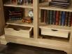Bibliothque 2 portes Antoine ralise en Chne Massif de style Louis Philippe Finition Chne Bross Naturel