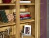 Bibliothque 2 portes Louis ralise en Chne Massif de style Louis Philippe Finition Chne Bross Naturel