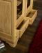 Bibliothque 2 portes Louis ralise en Chne Massif de style Louis Philippe Finition Chne Bross Naturel