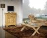 Table basse rectangulaire Jules ralise en chne de style Campagnard Finition Chne Bross Naturel
