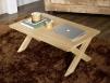 Table basse rectangulaire Jules ralise en chne de style Campagnard Finition Chne Bross Naturel