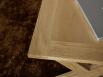 Table basse rectangulaire Jules ralise en chne de style Campagnard Finition Chne Bross Naturel