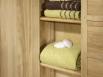 Farinier 1 porte 5 tiroirs Jean ralis en Chne Massif de style Louis Philippe Finition Chne Bross Naturel 