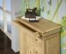 Farinier 1 porte 5 tiroirs Jean ralis en Chne Massif de style Louis Philippe Finition Chne Bross Naturel 