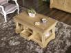 Table Basse Emmanuel ralise en Chne de style Louis Philippe Finition Chne Bross Naturel