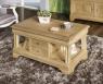 Table Basse Emmanuel ralise en Chne de style Louis Philippe Finition Chne Bross Naturel