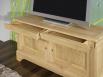 Meuble TV 16/9me Herv ralis en Chne Massif de style Louis Philippe Finition Chne Bross Naturel