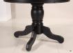 Table ronde pied central Anna ralise en Chne Massif de style Louis Philippe DIAMETRE 105 cm + 2 allonges de 40 cm