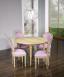 Table ronde  volets Clment, DIAMETRE 120 ralise en Chne Massif de style Louis XVI - 7 allonges de 40 cm Finition Chne Bross Naturel