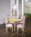 Table ronde  volets Clment, DIAMETRE 120 ralise en Chne Massif de style Louis XVI - 7 allonges de 40 cm Finition Chne Bross Naturel