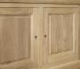 Buffet 2 portes Ethan ralis en chne massif de style Louis Philippe Finition Chne Bross 