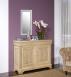 Buffet 2 portes Ethan ralis en chne massif de style Louis Philippe Finition Chne Bross 