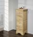 Chiffonnier 6 tiroirs Benjamin ralis en Chne Massif de style Louis Philippe Finition Chne Bross Naturel