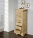 Chiffonnier 6 tiroirs Benjamin ralis en Chne Massif de style Louis Philippe Finition Chne Bross Naturel