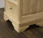 Chiffonnier 6 tiroirs Benjamin ralis en Chne Massif de style Louis Philippe Finition Chne Bross Naturel