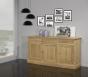 Buffet 3 portes 3 tiroirs Valentin, ralis en Chne massif de style Directoire