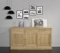 Buffet 3 portes 3 tiroirs Valentin, ralis en Chne massif de style Directoire