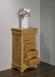 Chiffonnier 5 tiroirs ralis en chne massif de style Louis Philippe Finition chne bross