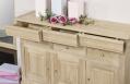 Buffet Hugo 3 portes 6 tiroirs, ralis en Chne Massif de style Louis Philippe Finition chne Bross