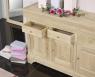Buffet Hugo 3 portes 6 tiroirs, ralis en Chne Massif de style Louis Philippe Finition chne Bross