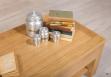Table basse Jean-Gabriel ralise en Chne Massif Ligne Contemporaine 120x60 