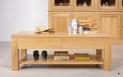Table basse Jean-Gabriel ralise en Chne Massif Ligne Contemporaine 120x60 
