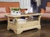 Table Basse Raphael ralise en Chne Massif de style Louis Philippe  Finition Chne Bross