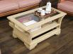 Table Basse Raphael ralise en Chne Massif de style Louis Philippe  Finition Chne Bross