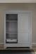 Armoire 2 portes Jean-Baptiste en Chne Massif portes coulissantes, de style Louis Philippe Finition Chne Bross
