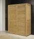 Armoire 2 portes coulissantes Julien, ralise en Chne de Ligne contemporaine