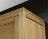 Armoire 2 portes coulissantes Julien, ralise en Chne de Ligne contemporaine