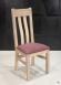 Chaise Lonor ralise en Chne Massif Assise Tissu Lin Finition Chne Bross Lin Assise tissu Aldeco identique  la photo