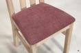 Chaise Lonor ralise en Chne Massif Assise Tissu Lin Finition Chne Bross Lin Assise tissu Aldeco identique  la photo