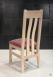 Chaise Lonor ralise en Chne Massif Assise Tissu Lin Finition Chne Bross Lin Assise tissu Aldeco identique  la photo