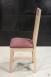 Chaise Lonor ralise en Chne Massif Assise Tissu Lin Finition Chne Bross Lin Assise tissu Aldeco identique  la photo