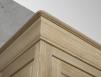 Bibliothque 2 corps Eduardo ralise en Chne Massif de style Louis Philippe longueur 242 cm Finiton Chne Bross Blanchi 