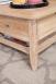 Table Basse Clment ralise en Chne de style Louis Philippe PLATEAU MARQUETE Finition Bross Blanchi