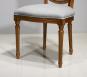 Chaise Emeline ralise en Merisier Massif de style Louis XVI