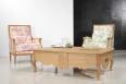 Table Basse rectangulaire Charles ralise en Chne de style Louis xv