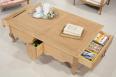 Table Basse rectangulaire Charles ralise en Chne de style Louis xv