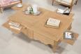 Table Basse rectangulaire Charles ralise en Chne de style Louis xv