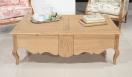 Table Basse rectangulaire Charles ralise en Chne de style Louis xv