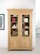 Bibliothque 2 portes Amaury ralise en Chne Massif de style Campagne Finition Chne Bross