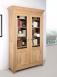 Bibliothque 2 portes Amaury ralise en Chne Massif de style Campagne Finition Chne Bross
