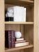 Bibliothque 2 portes Amaury ralise en Chne Massif de style Campagne Finition Chne Bross