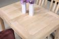 Table de repas rectangulaire 140x100 ralise en Chne Ligne Contemporaine 2 allonge  l'italienne de 40  cm