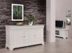 Buffet 3 portes Ludovic ralis en Chne Massif de style Louis Philippe Finition Chne Bross Ivoire
