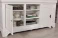 Buffet 3 portes Ludovic ralis en Chne Massif de style Louis Philippe Finition Chne Bross Ivoire