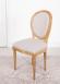 Chaise Simon r�alis�e en Ch�ne Massif de style Louis XVI Finition Ch�ne Bross�  Tissu fa�on Lin SEULEMENT 1 DISPONIBLE