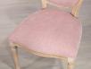 Chaise Simon ralise en Chne Massif de style Louis XVI  Tissu boston